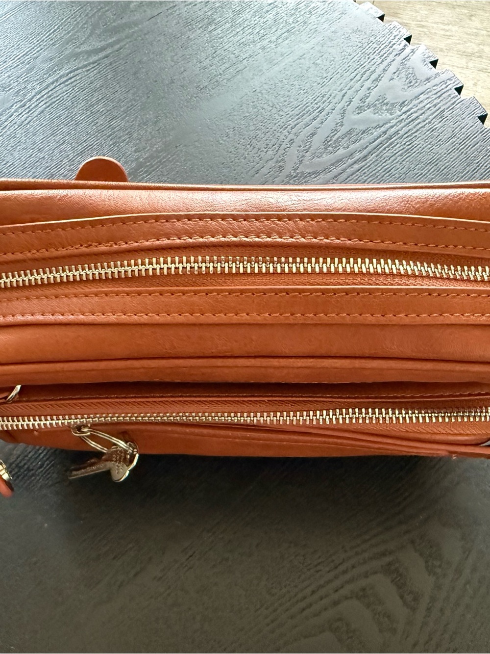 Acne orange leather interior with silver zipper hardware - Picture 11 of 11
